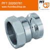 Coupling 50 male 2" int. thread