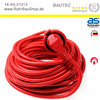 Plastic - extension cables for indoor use, red