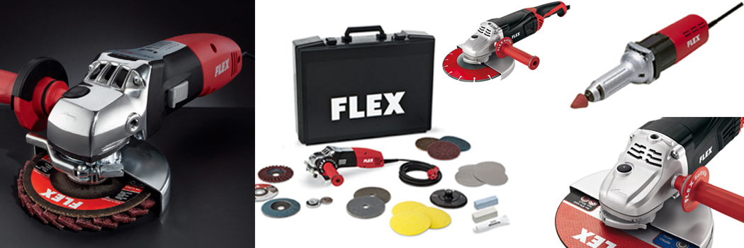 Here you will find FLEX angle grinders in the RuhrBauShop!